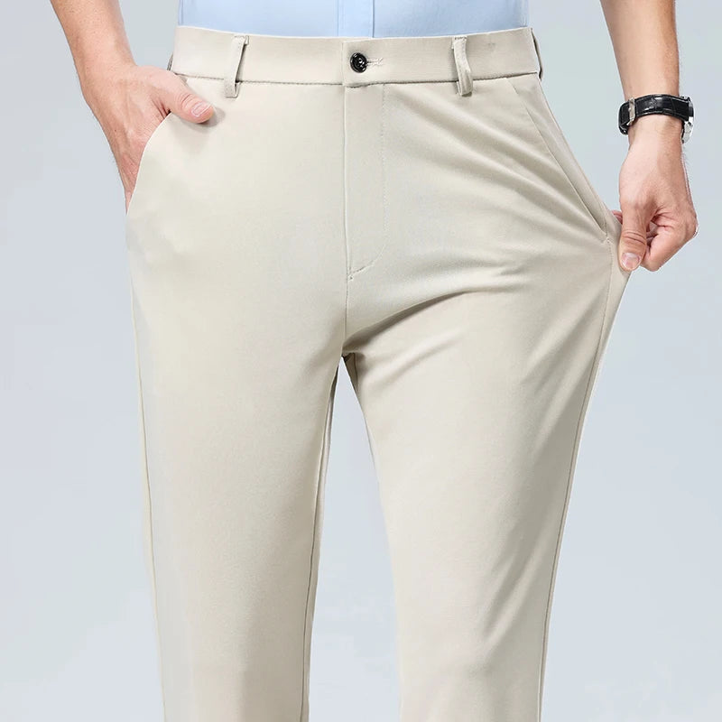 Pantalones finos para hombre: pantalones de traje, de trabajo, de calidad, de estilo business casual.