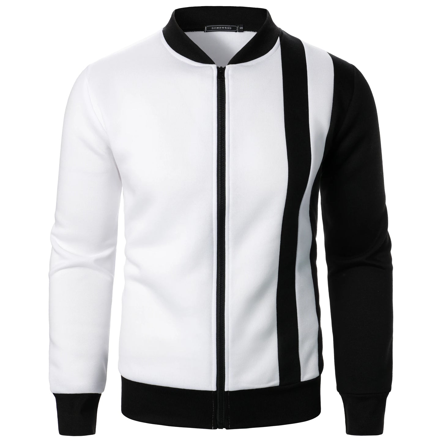 Chaqueta informal de manga larga con cremallera, estilo blazer deportivo.