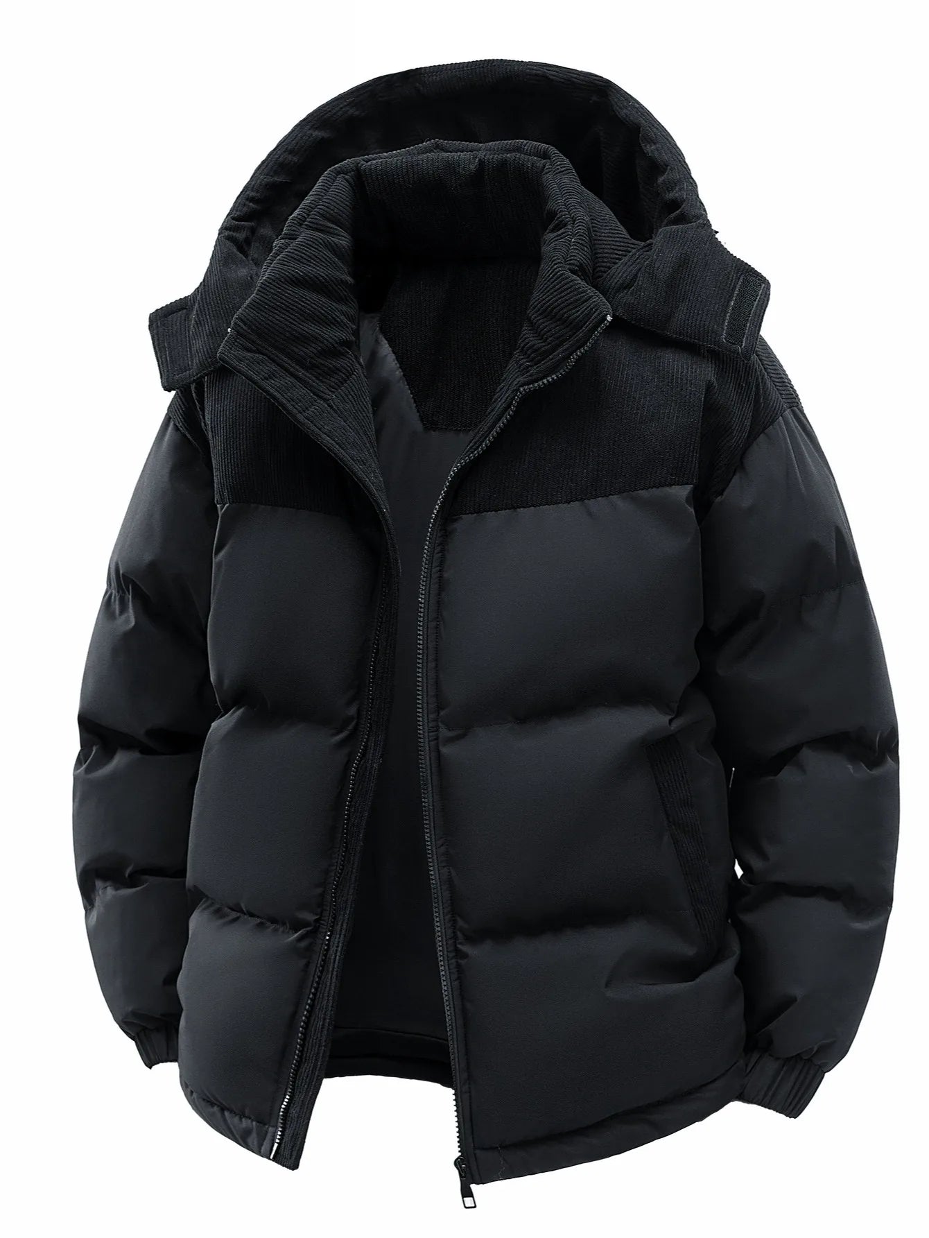 Chaqueta hombre, gruesa y cálida para el invierno, cortavientos y resistente al frío, sencilla y versátil.
