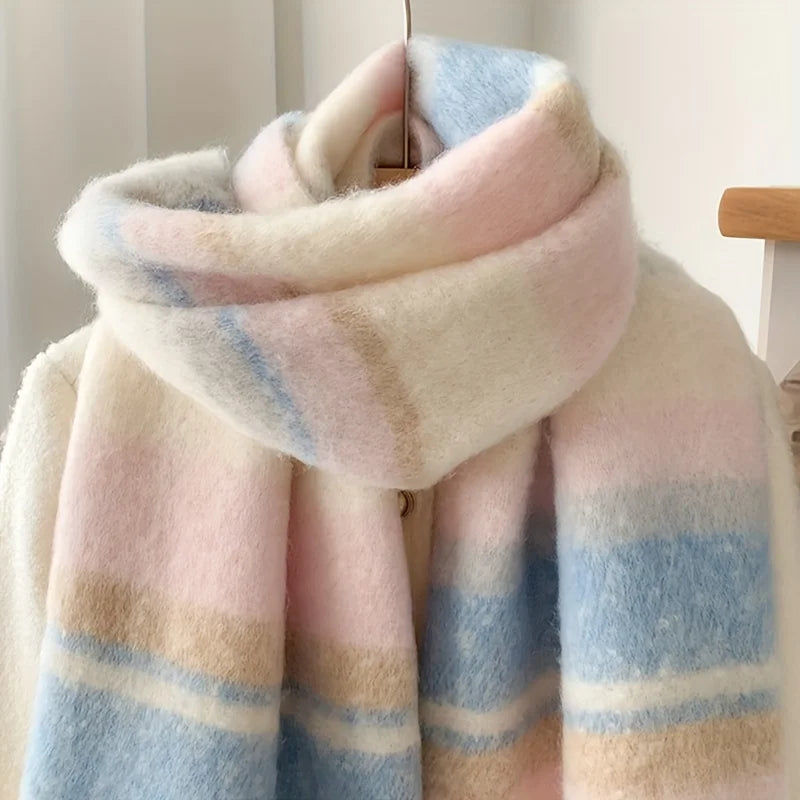 Bufandas de parejas: bufandas suaves y gruesas, nuevas bufandas grandes de invierno, cálidas y resistentes al viento y chales grandes.