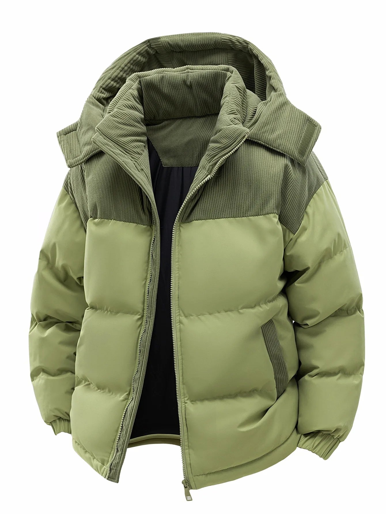 Chaqueta hombre, gruesa y cálida para el invierno, cortavientos y resistente al frío, sencilla y versátil.
