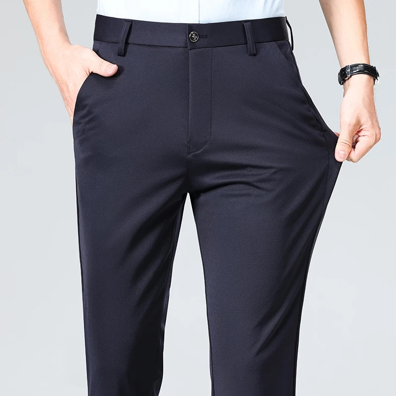 Pantalones finos para hombre: pantalones de traje, de trabajo, de calidad, de estilo business casual.
