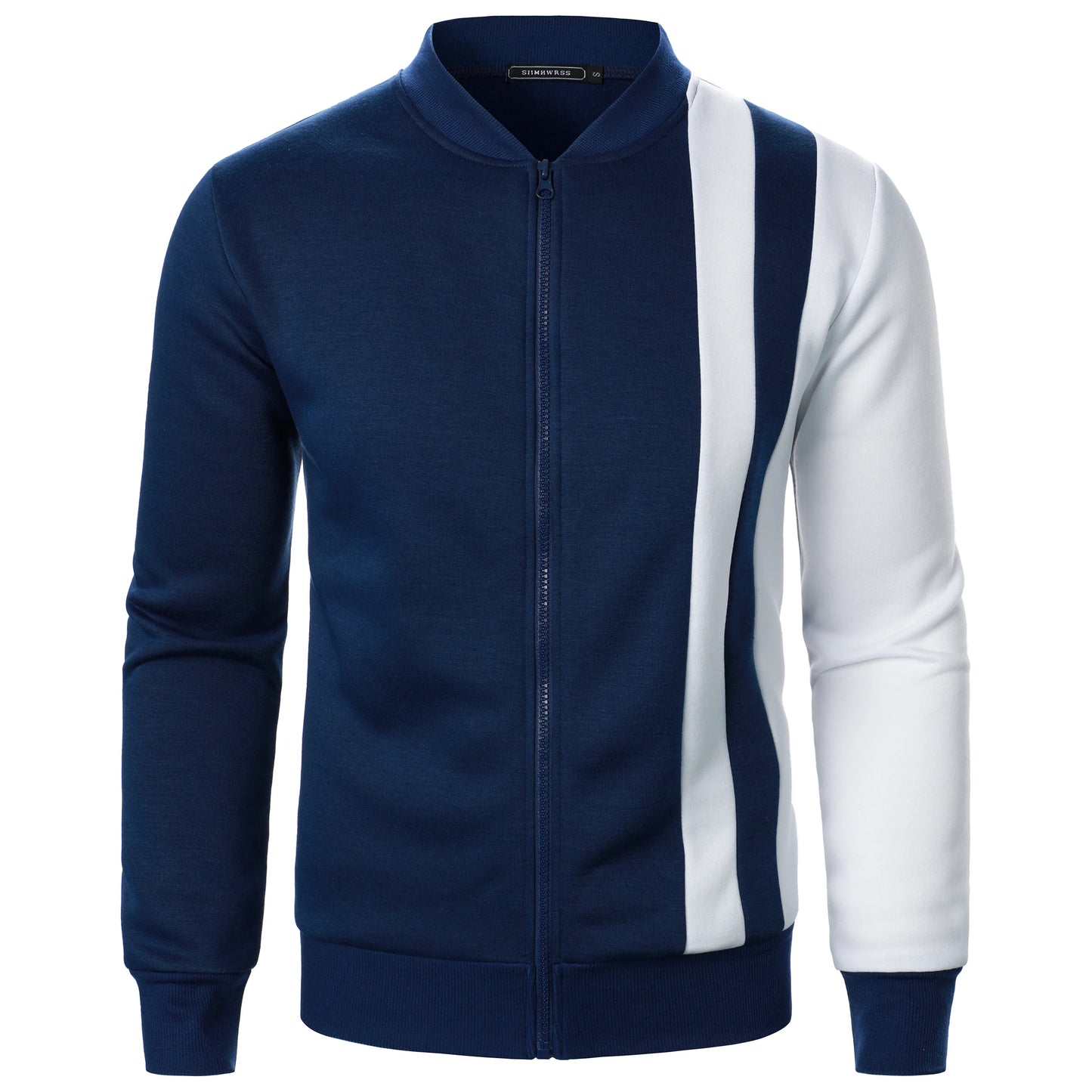 Chaqueta informal de manga larga con cremallera, estilo blazer deportivo.