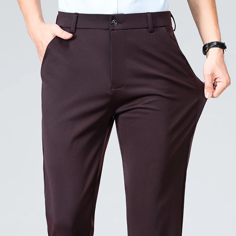 Pantalones finos para hombre: pantalones de traje, de trabajo, de calidad, de estilo business casual.