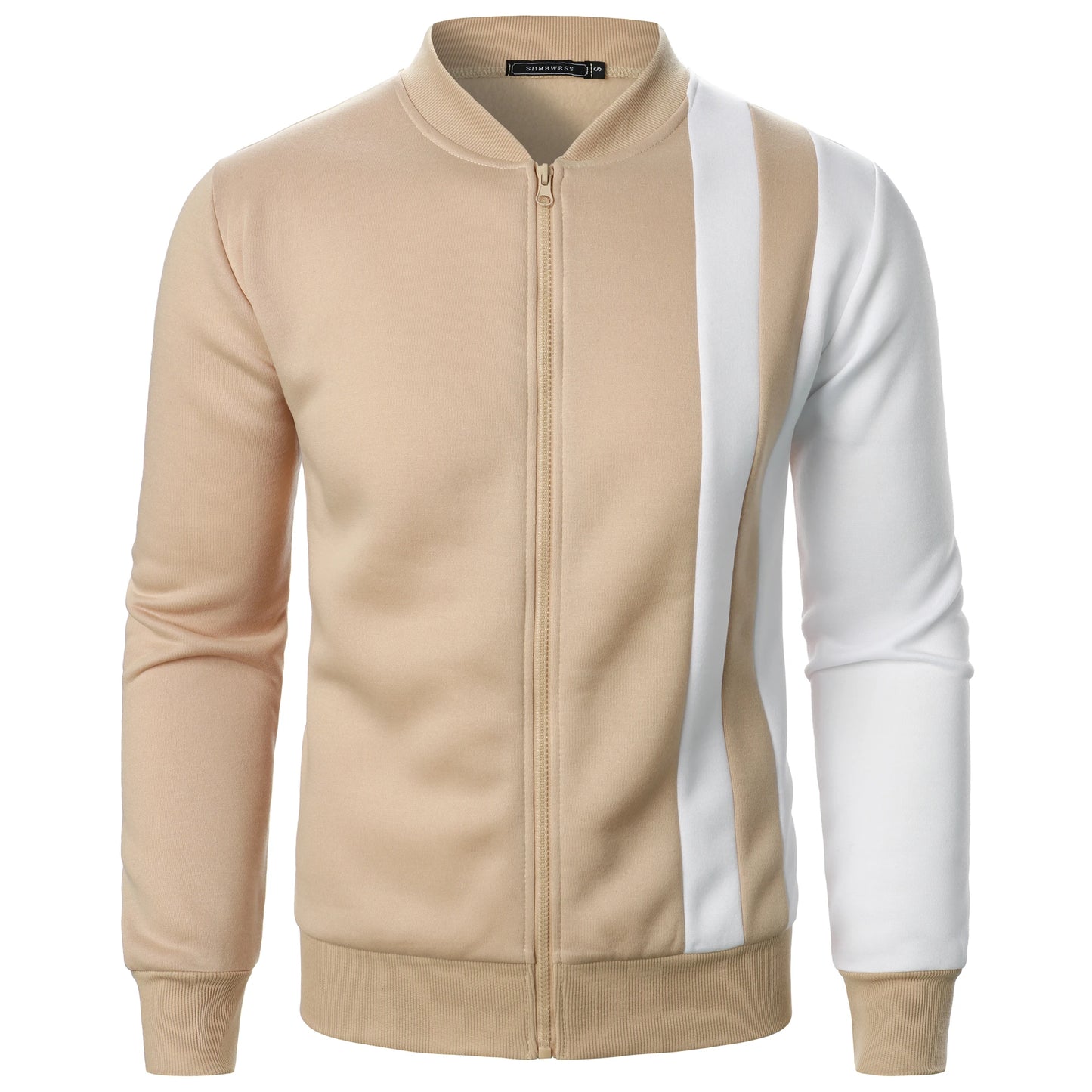 Chaqueta informal de manga larga con cremallera, estilo blazer deportivo.