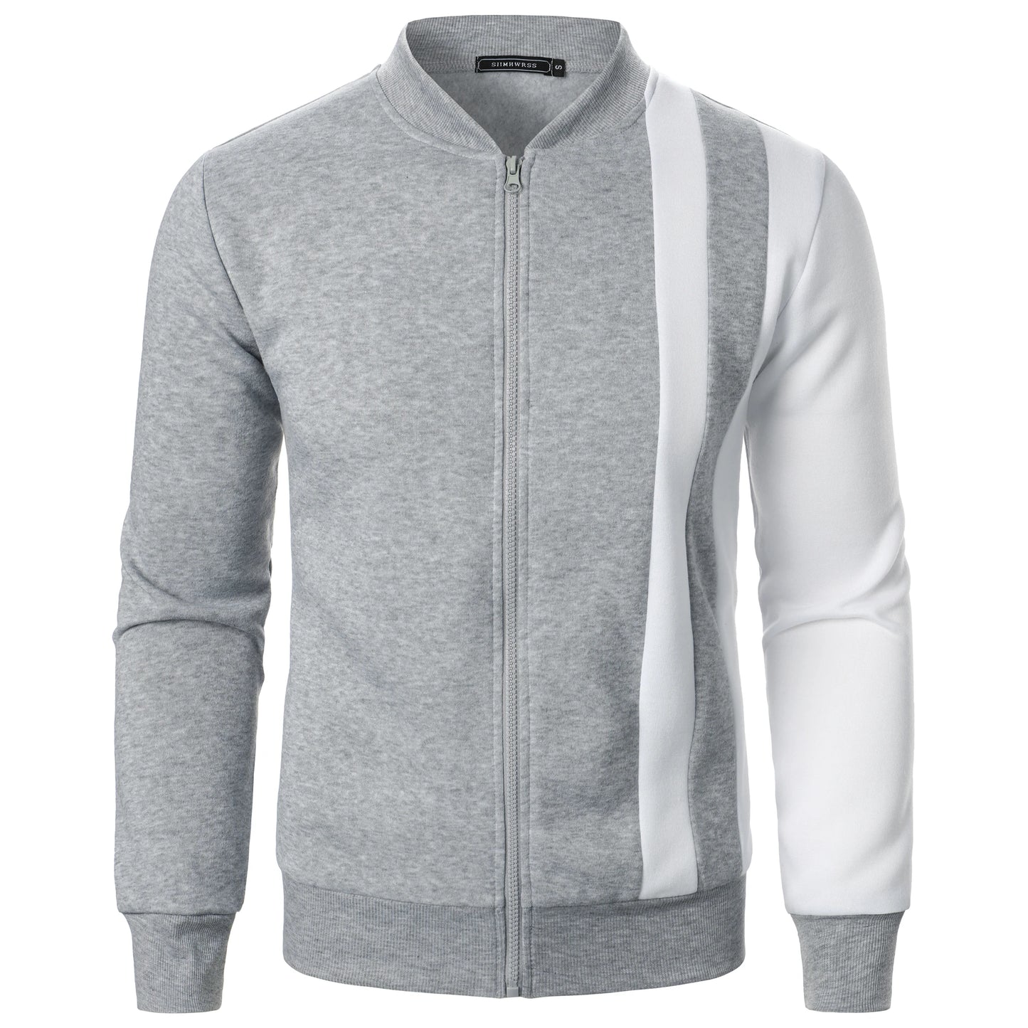 Chaqueta informal de manga larga con cremallera, estilo blazer deportivo.