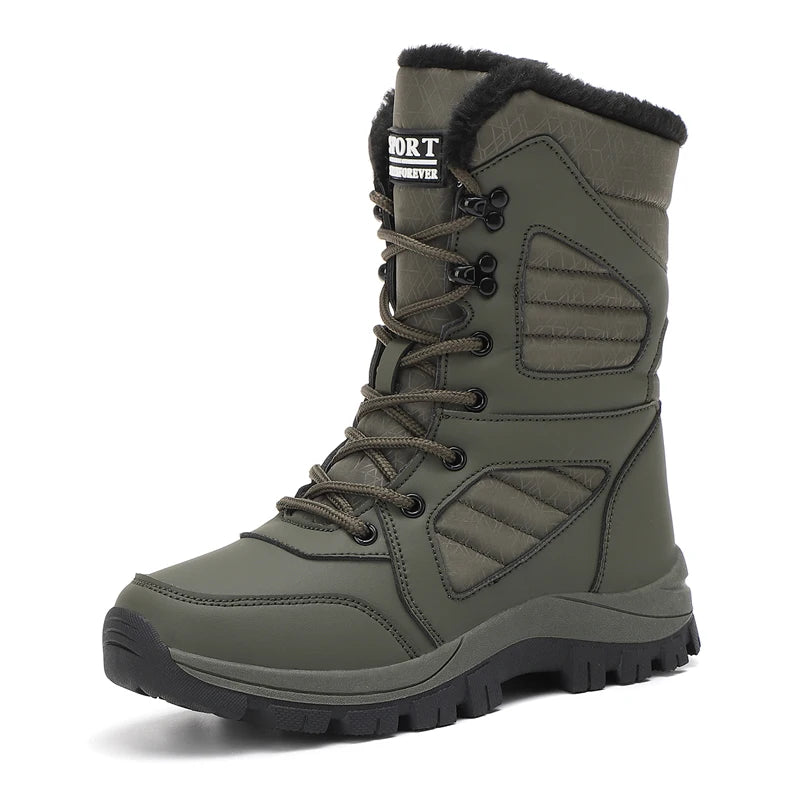 Botas de nieve de invierno para mujer, botines altos impermeables, botas gruesas y cálidas para la nieve 2026.