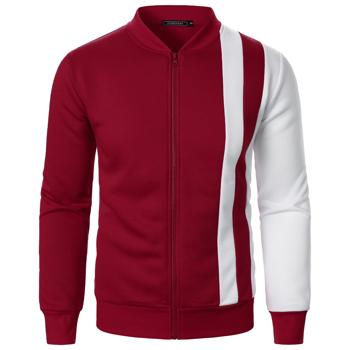 Chaqueta informal de manga larga con cremallera, estilo blazer deportivo.