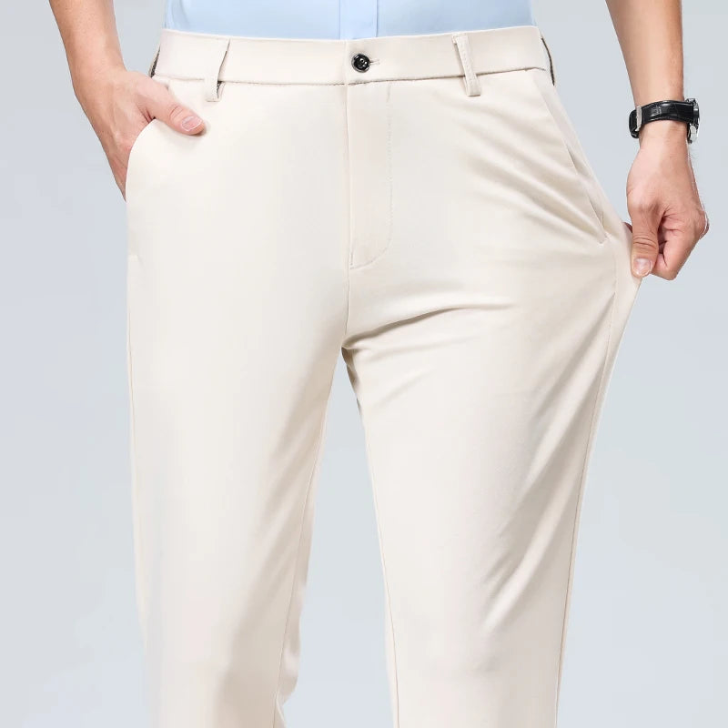 Pantalones finos para hombre: pantalones de traje, de trabajo, de calidad, de estilo business casual.