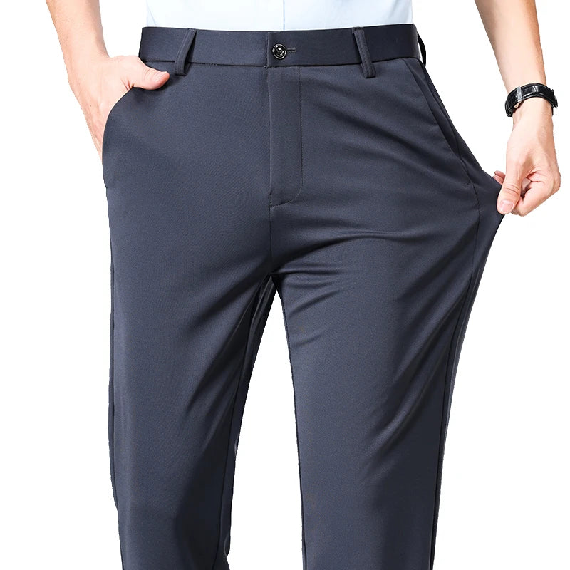 Pantalones finos para hombre: pantalones de traje, de trabajo, de calidad, de estilo business casual.