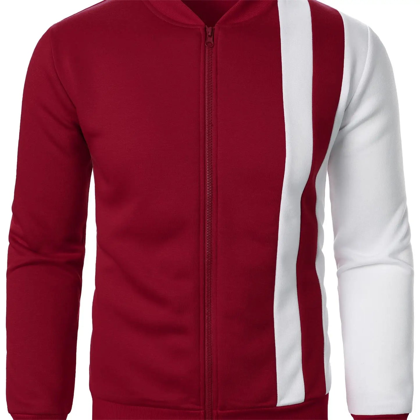 Chaqueta informal de manga larga con cremallera, estilo blazer deportivo.