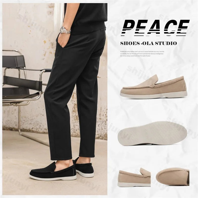 Mocasines planos para hombre: mocasines antideslizantes a la moda.
